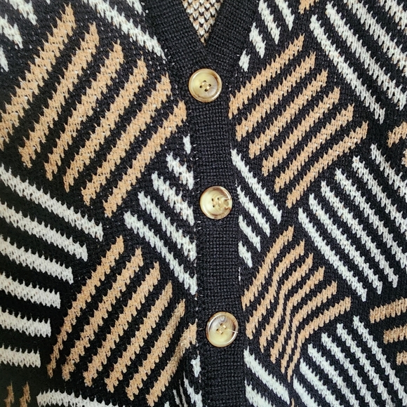 Vintage wool blend knit cardigan buttondown sweater - Picture 6 of 7